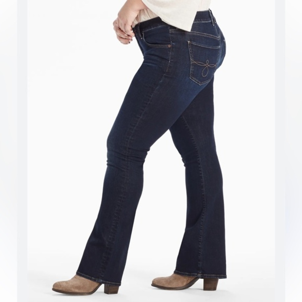 Lucky Brand Ginger Boot Jeans Size 20 Petite Stretch Dark Wash